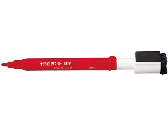 サクラクレパス 白板マーカー細字用イレーザー付 赤 WBK-SG-JAN#19 1本(ご注文単位1本)【直送品】