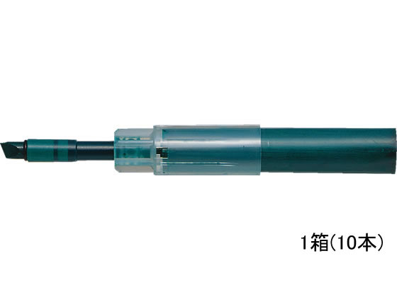 三菱鉛筆 ホワイトボードマーカー(お知らセンサー)カートリッジ緑 10本 1箱（ご注文単位1箱)【直送品】