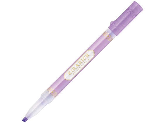 ゼブラ ラメ入りラインマーカー キラリッチ 紫 WKS18-PU 1本(ご注文単位1本)【直送品】