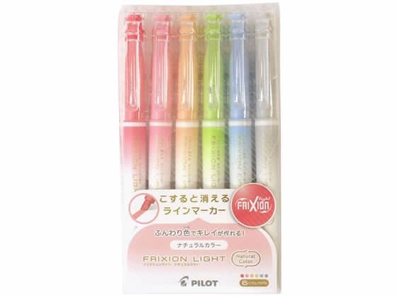 パイロット フリクションライト ナチュラルカラー 6色セット SFL-60SL-6CN 1セット(ご注文単位1セット)【直送品】