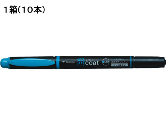 トンボ鉛筆 蛍コート 空色 10本 WA-TC96 1箱(ご注文単位1箱)【直送品】