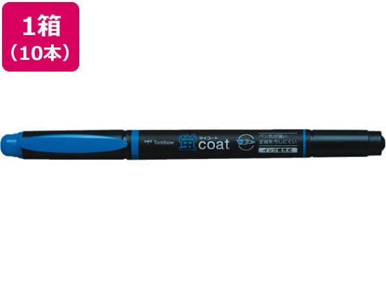 トンボ鉛筆 蛍コート 青 10本 WA-TC89 1箱(ご注文単位1箱)【直送品】