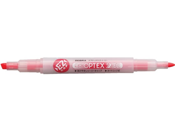 ゼブラ 蛍光オプテックス2 EZ 赤 WKT11-R 1本（ご注文単位1本)【直送品】