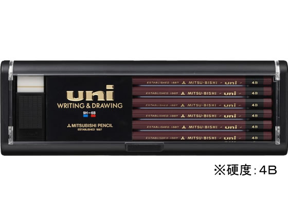三菱鉛筆 鉛筆ユニ 4B U4B 1打(ご注文単位1打)【直送品】