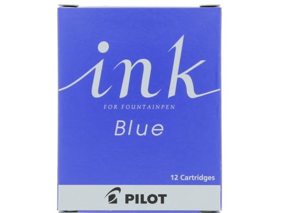 パイロット 万年筆カートリッジインキ 青 12本 IRF-12S-L 1箱（ご注文単位1箱)【直送品】