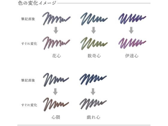 セーラー 万年筆用ボトルインク ゆらめくインク 染料 20ml 花心 1個（ご注文単位1個)【直送品】