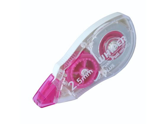 プラス ホワイパープッシュプル 2.5mm ピンク WH-702 49-960 1個（ご注文単位1個)【直送品】