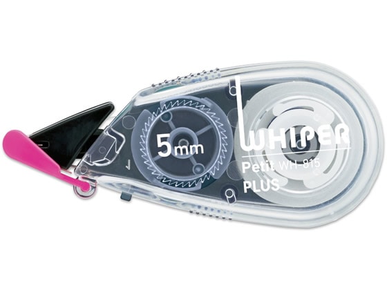 プラス 修正テープ ホワイパープチ 5mm ブラック WH-815 49-322 1個（ご注文単位1個)【直送品】