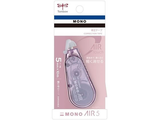 トンボ鉛筆 修正テープ モノエアー5 5mm モーブピンク CT-CA5C84 1個（ご注文単位1個)【直送品】