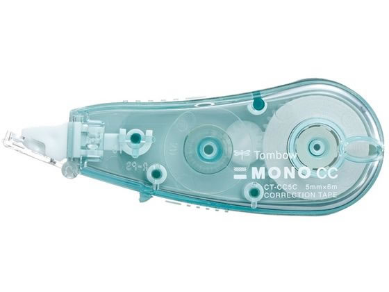 トンボ鉛筆 修正テープ モノCC5 5mm ブルーグリーン CT-CC5C62 1個(ご注文単位1個)【直送品】