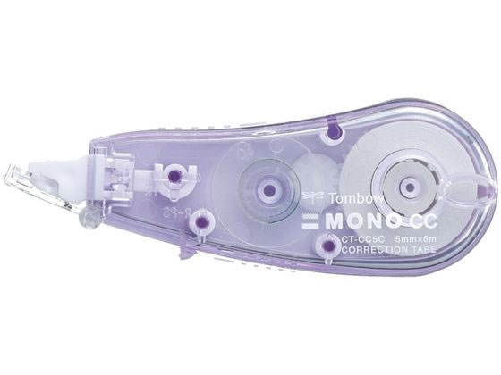 トンボ鉛筆 修正テープ モノCC5 5mm ソフトパープル CT-CC5C92 1個(ご注文単位1個)【直送品】