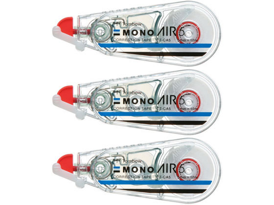 トンボ鉛筆 修正テープ モノエアー 5mm 3個 KPB-325 1パック（ご注文単位1パック)【直送品】