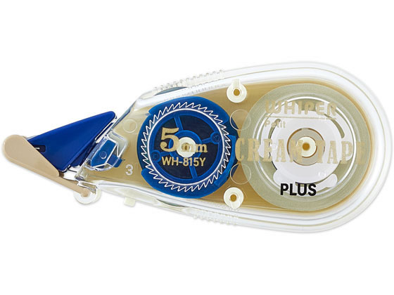 プラス 修正テープホワイパープチ クリームテープ 5mm WH-815Y 51-643 1個（ご注文単位1個)【直送品】