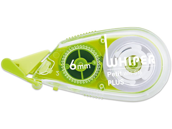 プラス 修正テープ ホワイパープチ 6mm グリーン WH-816 49-253 1個（ご注文単位1個)【直送品】