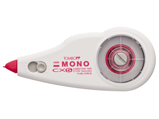 トンボ鉛筆 修正テープ モノCX5 5mm×12m CT-CX5 1個(ご注文単位1個)【直送品】
