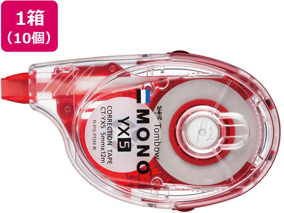 トンボ鉛筆 修正テープ モノ YX5 10個 CT-YX5 1箱(ご注文単位1箱)【直送品】