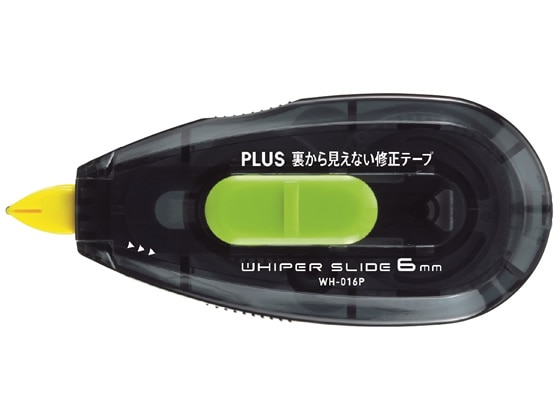 プラス 裏から見えない修正テープ本体6mm ブラック/グリーン 1個(ご注文単位1個)【直送品】
