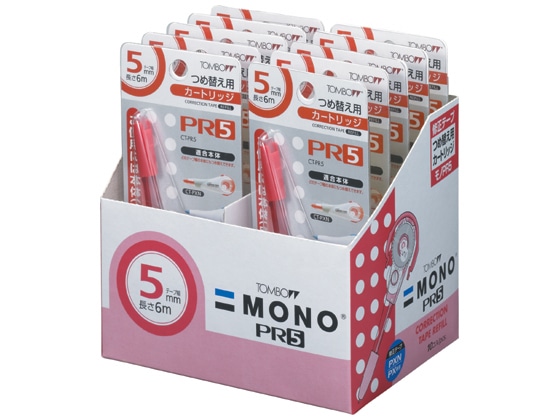 トンボ鉛筆 モノPXN用カートリッジ 5mm 10個 CT-PR5 1箱（ご注文単位1箱)【直送品】