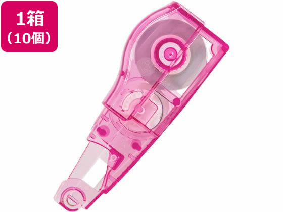 プラス ホワイパーミニローラー交換テープ4.2mm ピンク 10個 43-928 1箱(ご注文単位1箱)【直送品】
