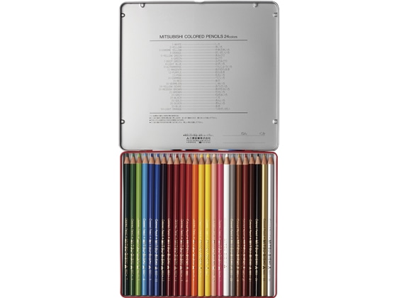 三菱鉛筆 色鉛筆 NO.880 24色 K88024CP(N) 1セット(ご注文単位1セット)【直送品】