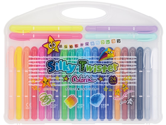 ヤマト カラリックス シルキーツイスター 細いタイプ 24色 CLST-24 1セット(ご注文単位1セット)【直送品】