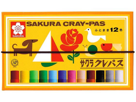 サクラクレパス クレパス太巻 12色 LP12R 1セット(ご注文単位1セット)【直送品】