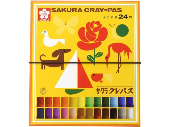 サクラクレパス クレパス太巻 24色 LP24R 1セット(ご注文単位1セット)【直送品】