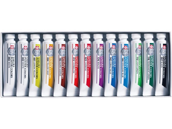 サクラクレパス ポスターカラーEX 13色 PEW13 1セット（ご注文単位1セット)【直送品】