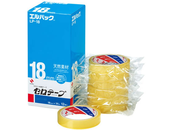 ニチバン セロテープ 大巻 エルパック 18mm×35m 12巻 LP-18 1箱(ご注文単位1箱)【直送品】