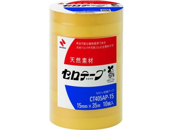ニチバン セロテープ 大巻 15mm×35m 10巻 CT405AP-15 1パック(ご注文単位1パック)【直送品】