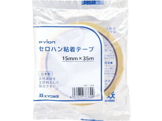 共和 セロハンテープ 15mm×35m HC-100 1巻（ご注文単位1巻)【直送品】