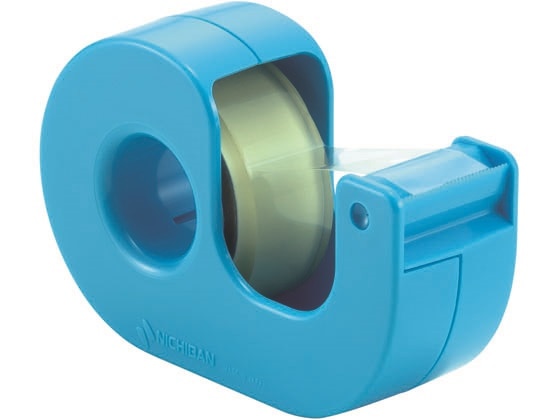 ニチバン セロテープ小巻 カッター付 まっすぐ切れるタイプ スカイブルー 1個(ご注文単位1個)【直送品】