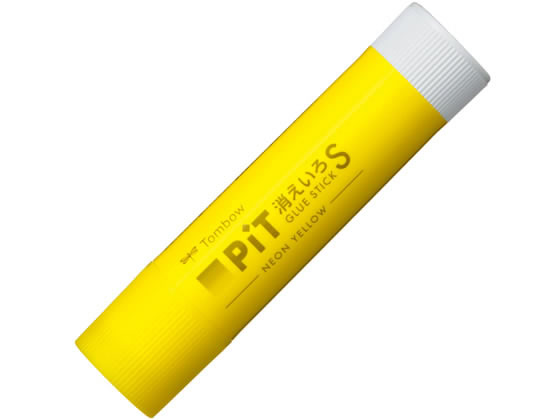 トンボ鉛筆 スティックのり 消えいろピット ネオン イエロー HCB113A 1本(ご注文単位1本)【直送品】