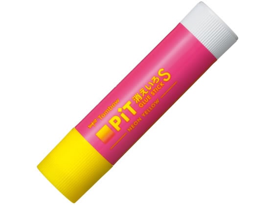 トンボ鉛筆 スティックのり 消えいろピット ネオン ピンク HCB113C 1本(ご注文単位1本)【直送品】