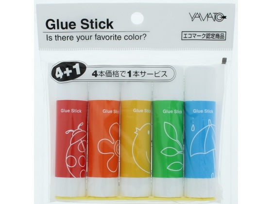 ヤマト グルースティック 5本パック カラー ASN-8AH-5P 1パック(ご注文単位1パック)【直送品】