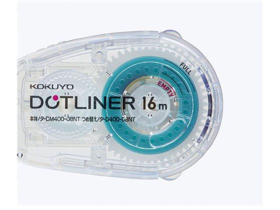 コクヨ ドットライナー しっかり貼るタイプ 本体 16m 透明 1個(ご注文単位1個)【直送品】