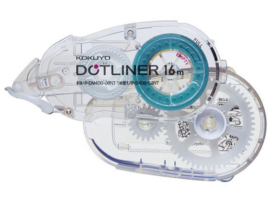 コクヨ ドットライナー しっかり貼るタイプ 本体 16m 透明 1個(ご注文単位1個)【直送品】