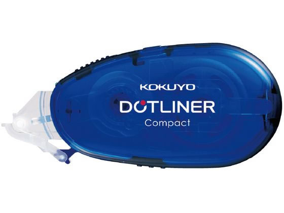 コクヨ テープのり ドットライナーコンパクト 本体 青 1個(ご注文単位1個)【直送品】