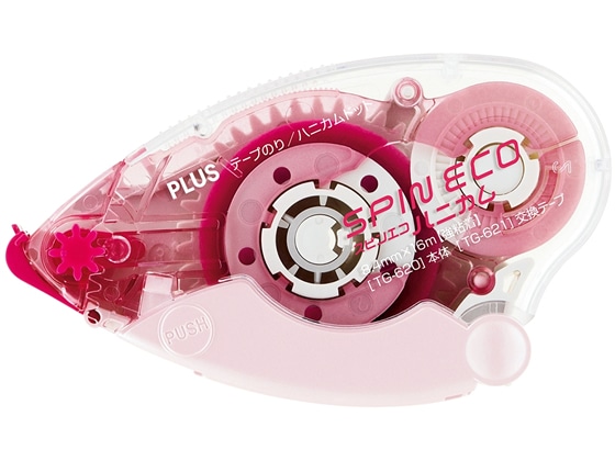 プラス スピンエコハニカム 本体 8.4mm×16m ピンク TG-620 1個(ご注文単位1個)【直送品】