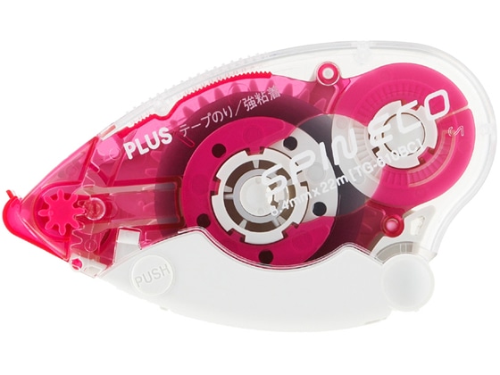 プラス テープのり スピンエコ 22m 本体 ピンク TG-610BC 1個(ご注文単位1個)【直送品】