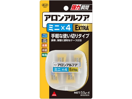コニシ アロンアルフア EXTRAミニ 4本入 #04611 1パック(ご注文単位1パック)【直送品】