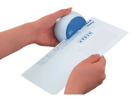 アスカ 電動レターオープナー ブルー LO85B 1台（ご注文単位1台)【直送品】