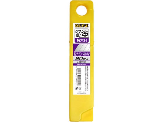オルファ カッター替刃 特大H刃 20枚 HB20K 1個（ご注文単位1個)【直送品】