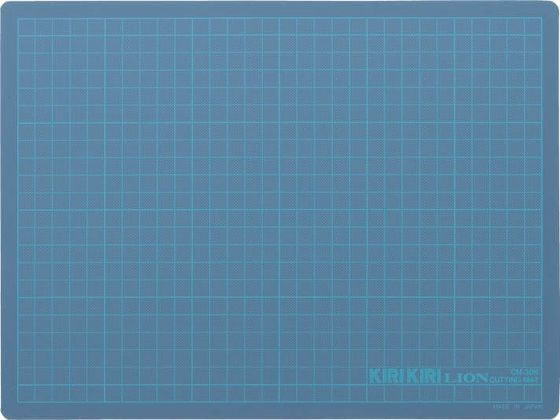 ライオン カッティングマット KIRI KIRI ブルー 257-01 1枚（ご注文単位1枚)【直送品】