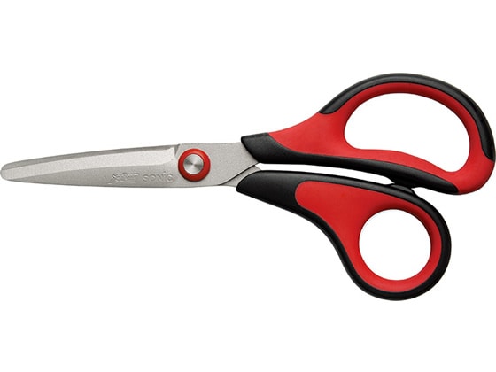 ソニック メガサク3Dエアー 学童はさみ レッド SK-5247-R 1本(ご注文単位1本)【直送品】