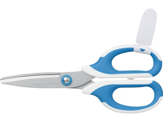 ソニック メガサク 学童はさみ 青 SK-312-B 1本(ご注文単位1本)【直送品】