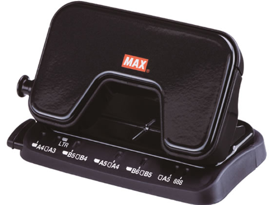 マックス 軽あけパンチ SCOOVA 15枚あけ ブラック DP-15T/K 1個(ご注文単位1個)【直送品】