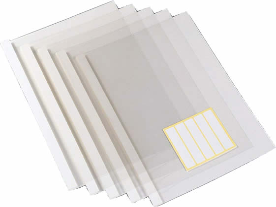 アスカ 製本カバー 背幅3mm ホワイト 5冊×10パック BH-304 1箱（ご注文単位1箱)【直送品】