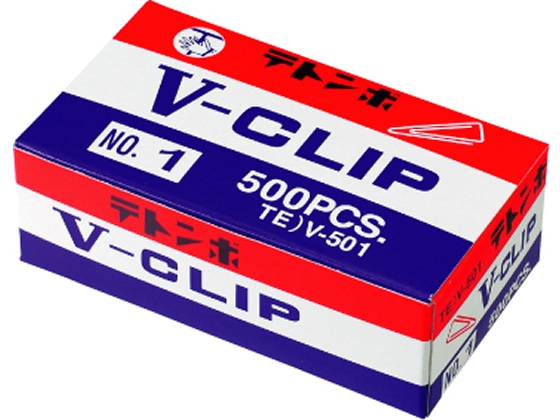 ミツヤ V型クリップ NO.1 約500個入 ゴールド TE)V-501 1個(ご注文単位1個)【直送品】