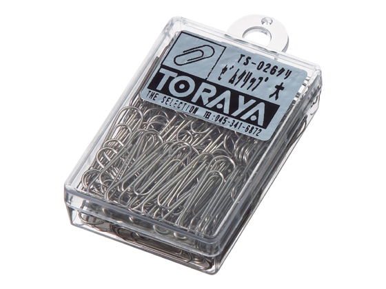 トラヤ ゼムクリップ 大 40g(約96本) TS-026 1箱(ご注文単位1箱)【直送品】